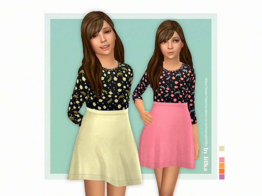 Annabell Dress By Lillka Sims 4 CC