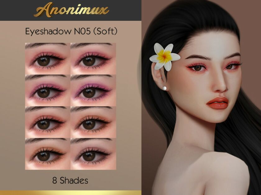 Anonimux – Eyeshadow N05 (Soft) Sims 4 CC