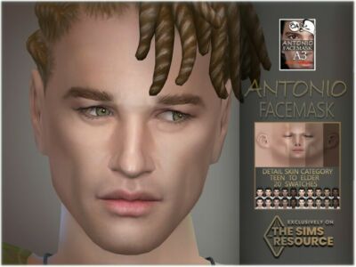 Antonio Facemask Sims 4 CC