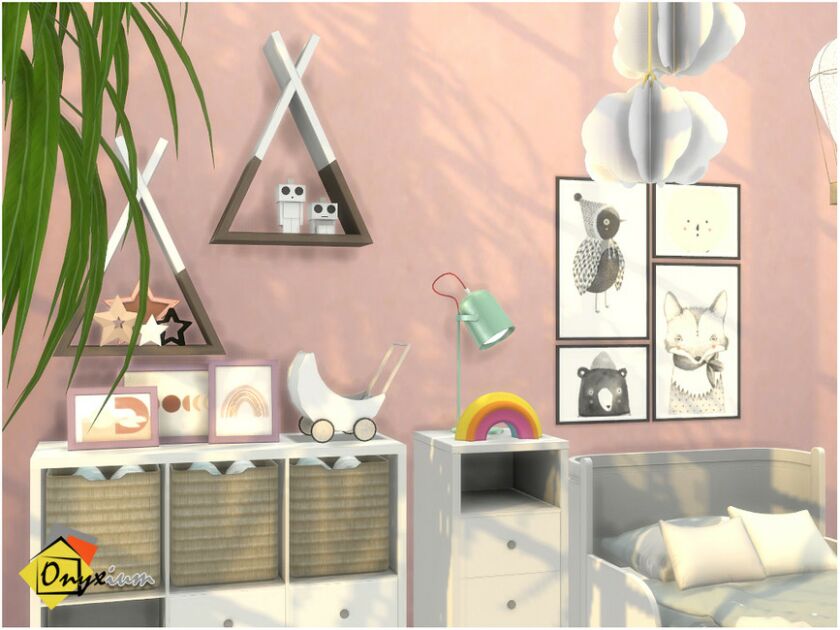 sims 4 cc antwerpen toddler bedroom by onyxium 2