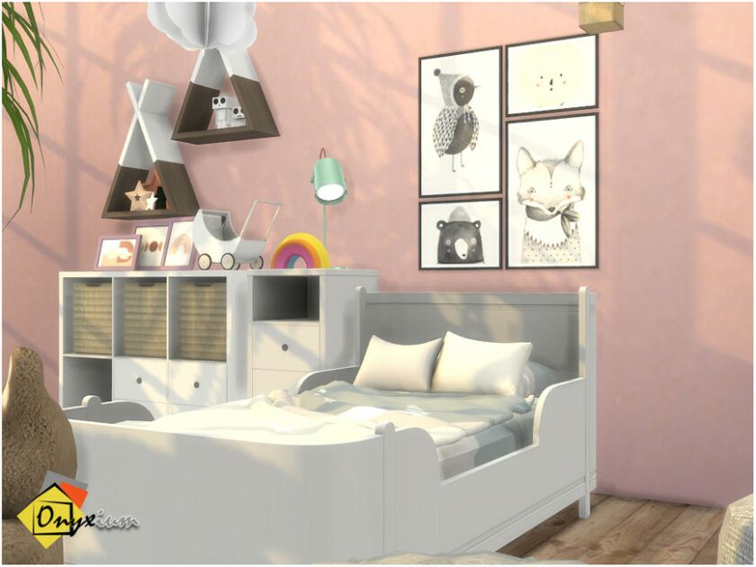 sims 4 cc antwerpen toddler bedroom by onyxium 3