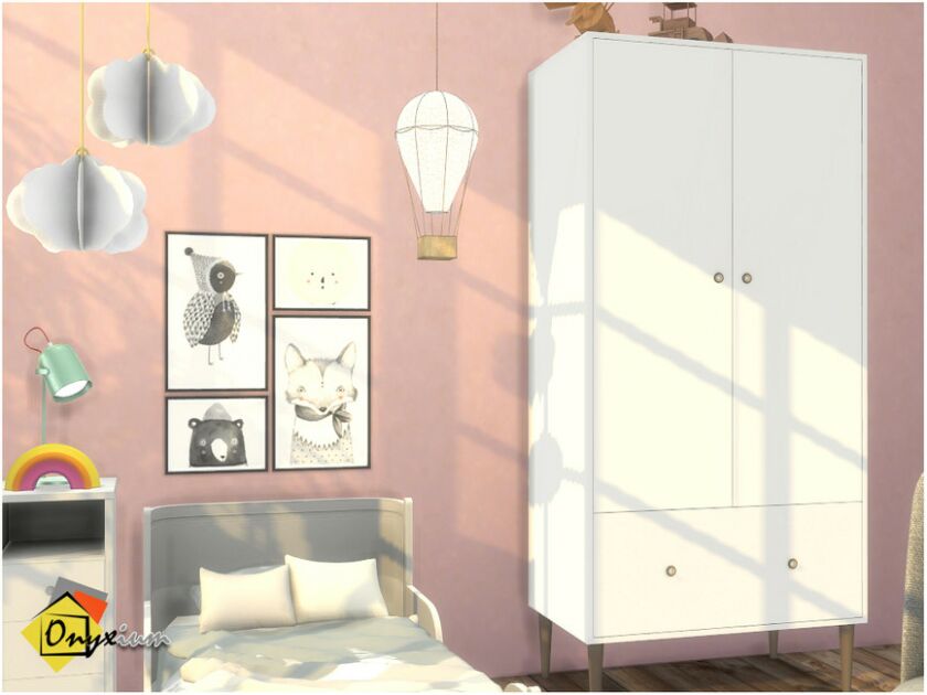 sims 4 cc antwerpen toddler bedroom by onyxium 4