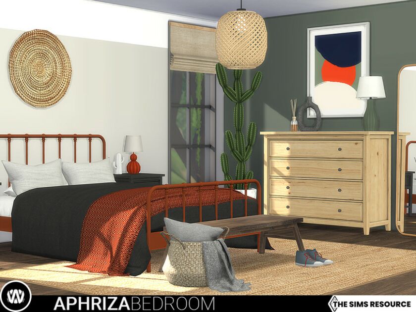 sims 4 cc aphriza bedroom by wondymoon 2