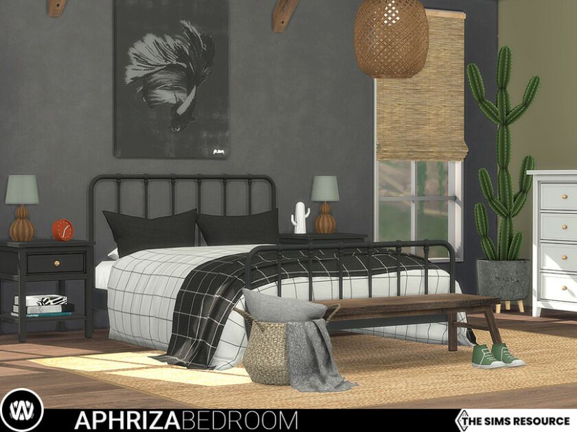 sims 4 cc aphriza bedroom by wondymoon 3