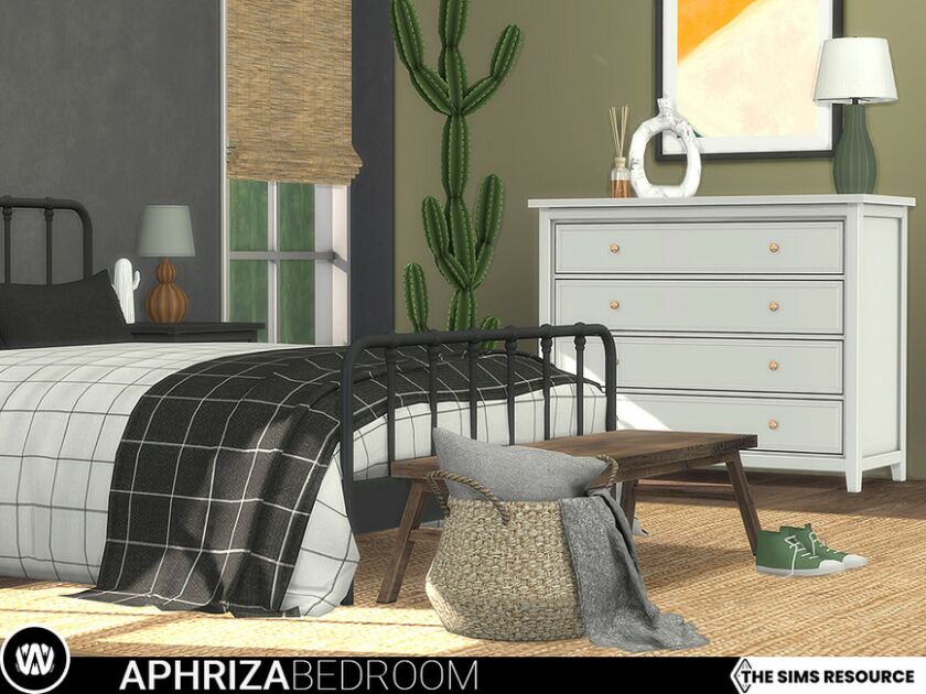 sims 4 cc aphriza bedroom by wondymoon 4