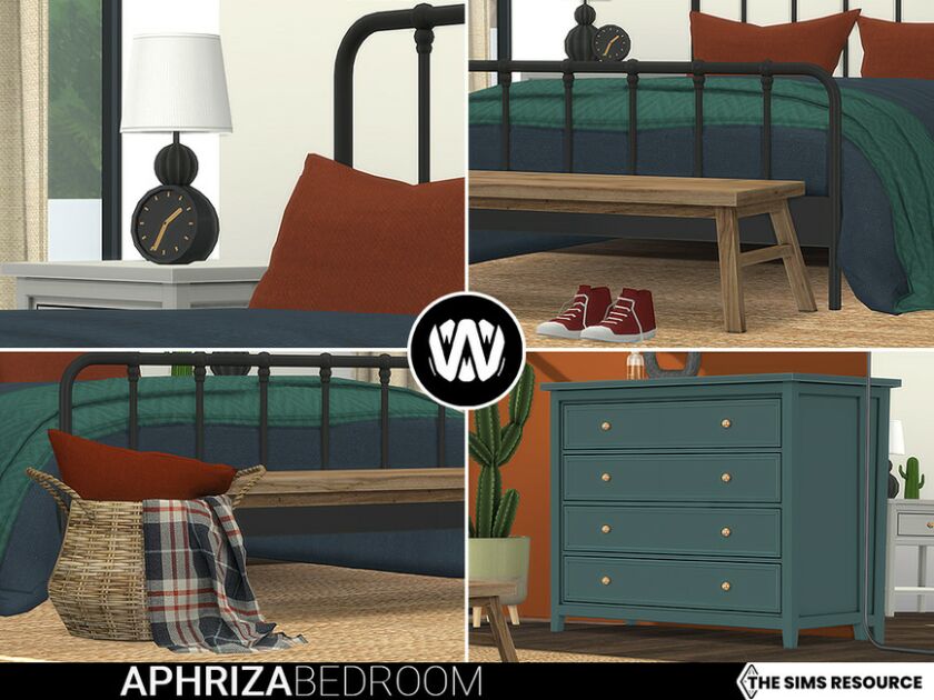 sims 4 cc aphriza bedroom by wondymoon 5