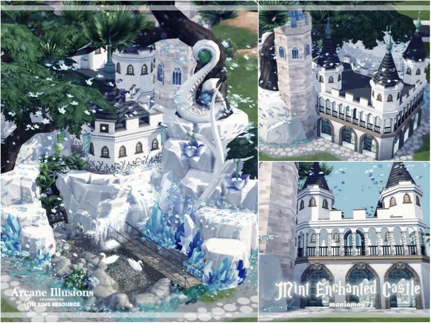 sims 4 cc arcane illusions mint enchanted castle by moniamay72 3