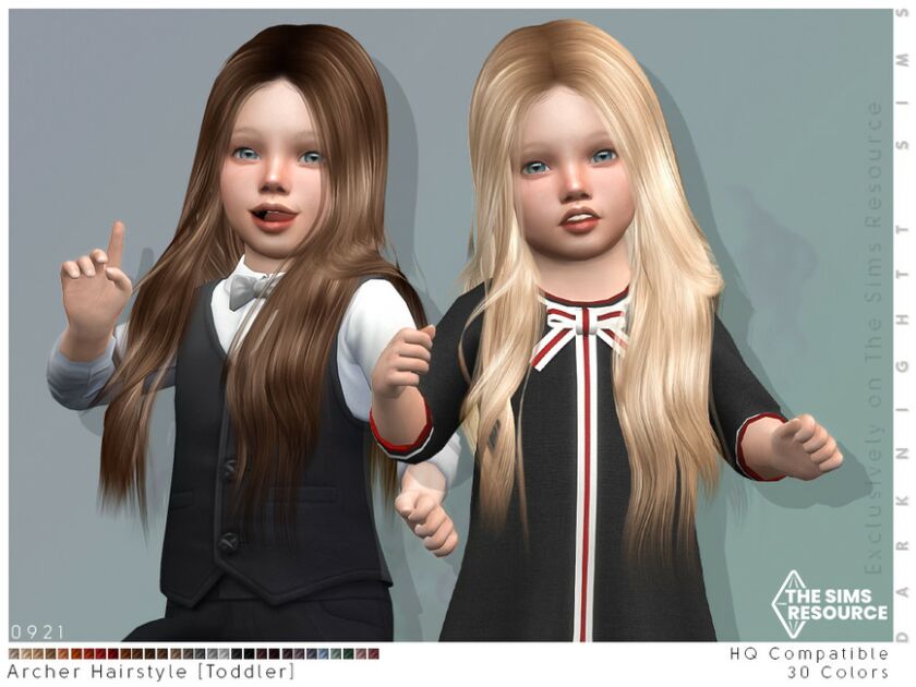 Archer Hairstyle [Toddler] Sims 4 CC