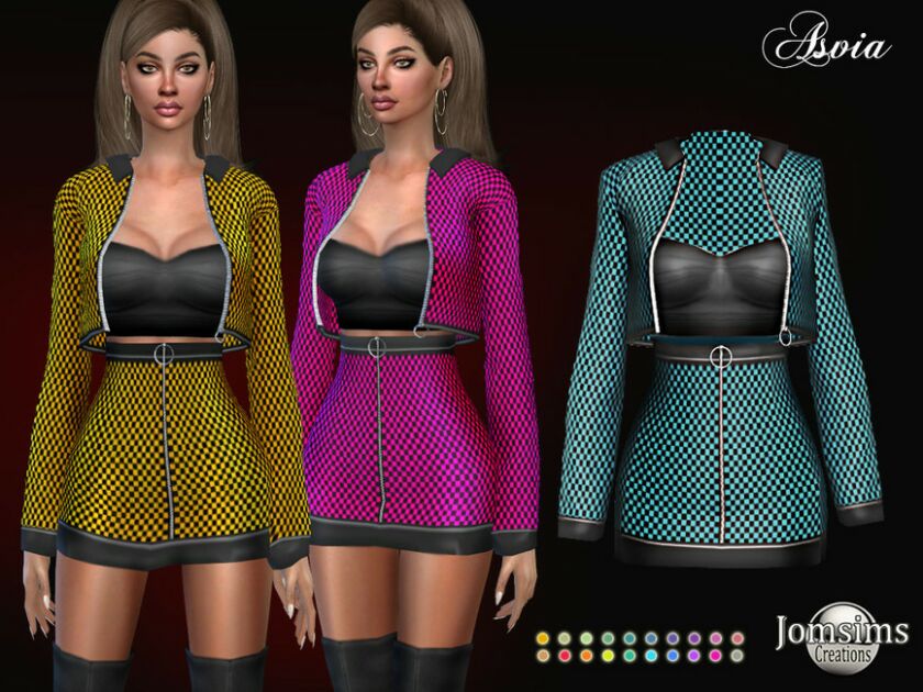 Asvia Dress By Jomsims Sims 4 CC