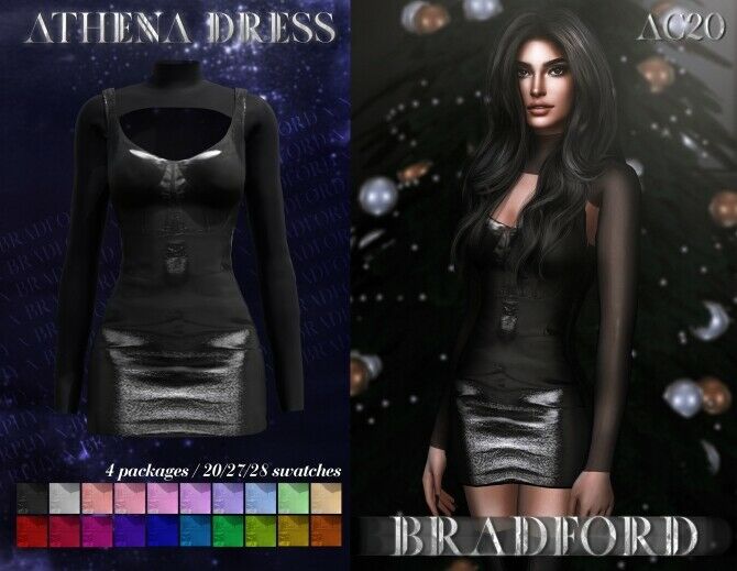 Athena Dress At Murphy Sims 4 CC