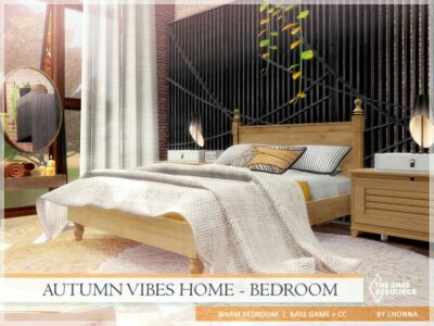 Autumn Vibes Home – Bedroom Sims 4 CC