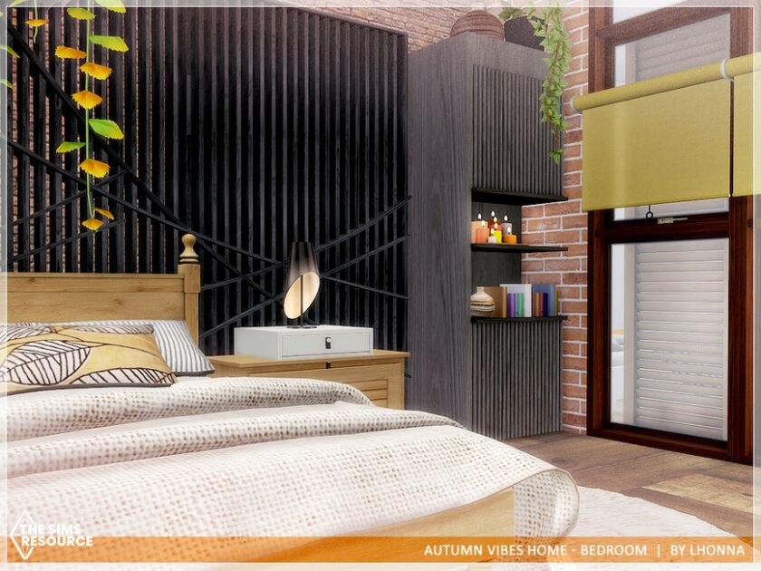 sims 4 cc autumn vibes home bedroom tsr cc only by lhonna 2