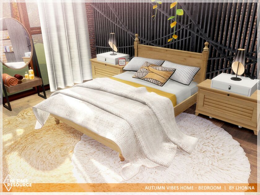 sims 4 cc autumn vibes home bedroom tsr cc only by lhonna 5