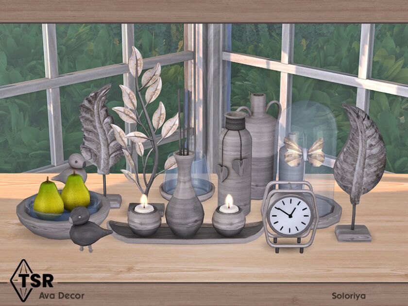 sims 4 cc ava decor by soloriya 6