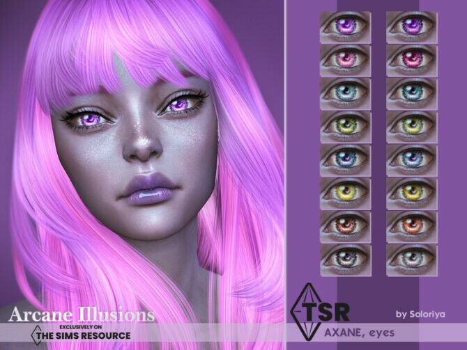 Axane And Zolada Eyes By Soloriya Sims 4 CC