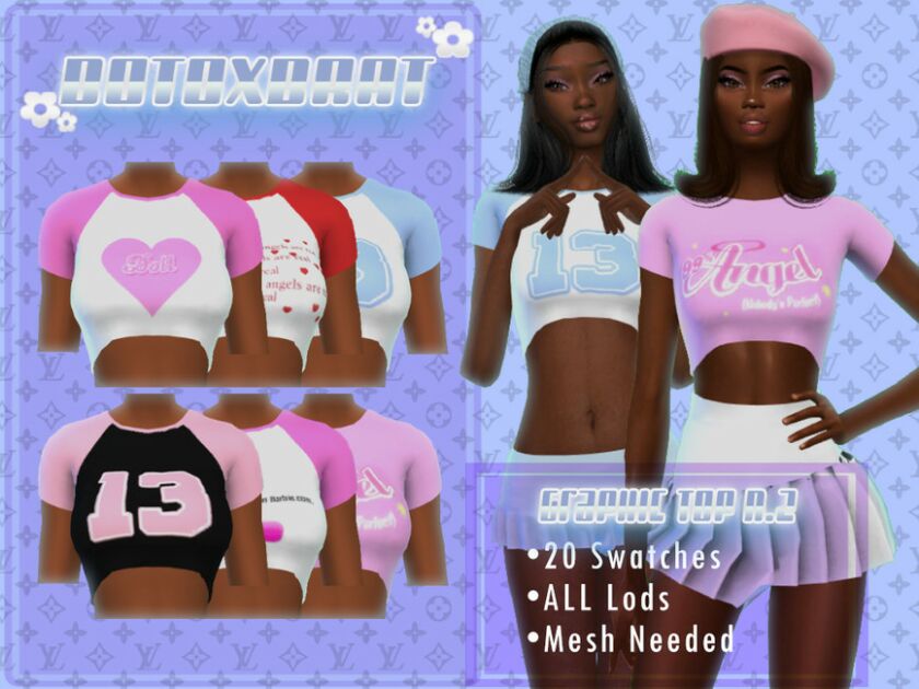 Graphic TEE N. 2 Sims 4 CC