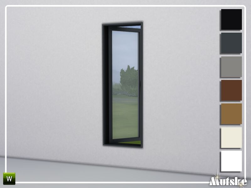 Banks Window Middle Right Open 1×1 Sims 4 CC