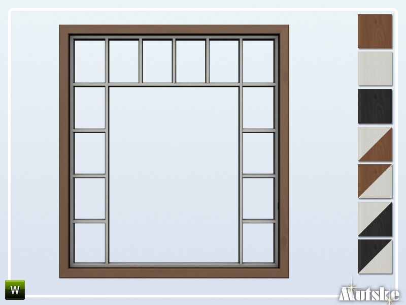 Bari Window Middle 2×1 By Mutske Sims 4 CC