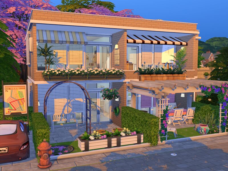 Base Game // Apartment House Sims 4 CC