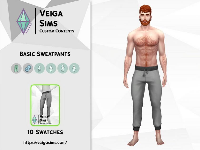 Basic Sweatpants Sims 4 CC