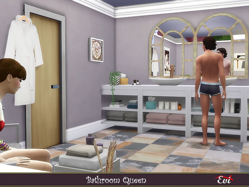 sims 4 cc bathroom queen by evi 5