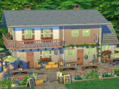 Bavarian Restaurant Sims 4 CC