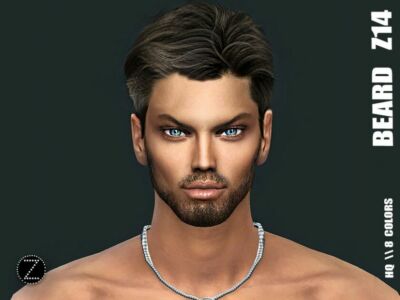 Beard Z14 By Zenx Sims 4 CC