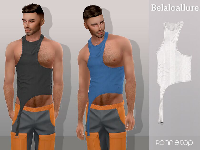 Belaloallure_Ronnie TOP By Belal1997 Sims 4 CC