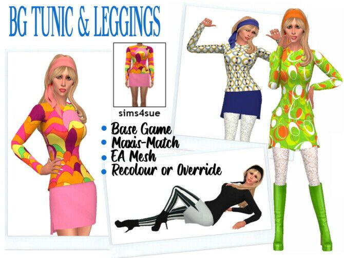 BG Tunic & Leggings Sims 4 CC