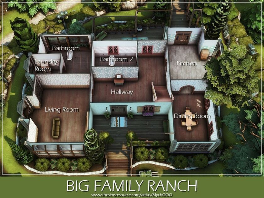 sims 4 cc big family ranch by mychqqq 2