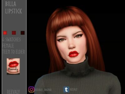 Billa Lipstick By Reevaly Sims 4 CC