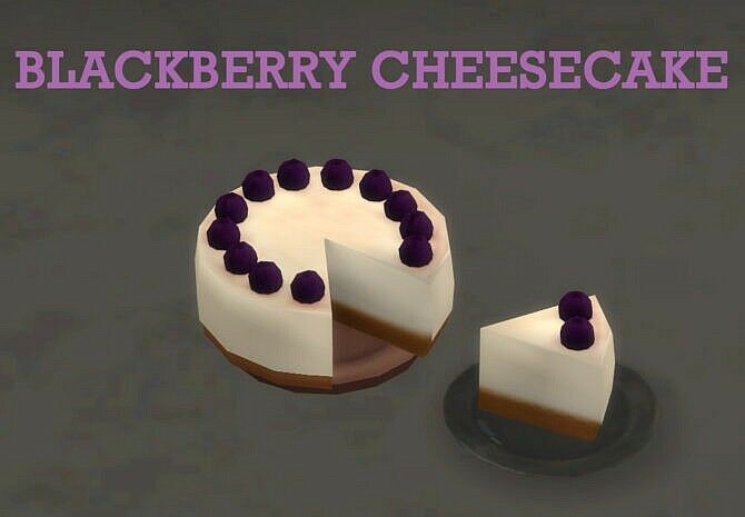 Blackberry Cheesecake Sims 4 CC