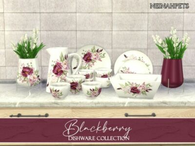 Blackberry Dishware {Mesh Required} By Neinahpets Sims 4 CC