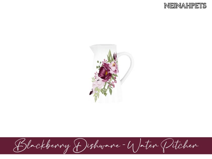 sims 4 cc blackberry dishware mesh required by neinahpets 4