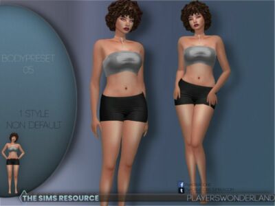 Body Preset 05 Sims 4 CC