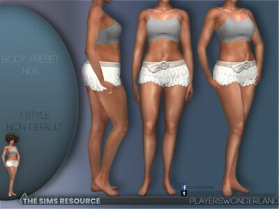 Body Preset N06 By Playerswonderland Sims 4 CC