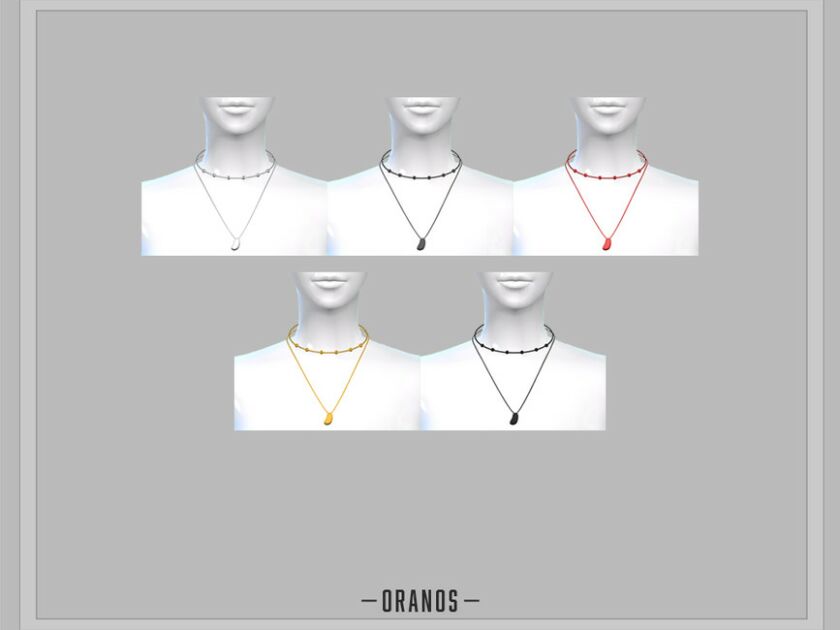 sims 4 cc boho necklace by oranostr 2