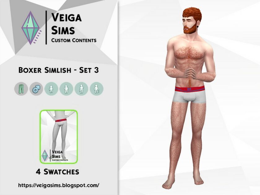 Boxer Simlish – SET 3 Sims 4 CC