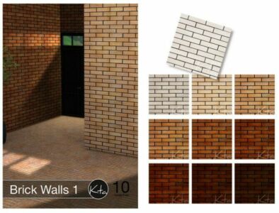 Brick Walls 1 Sims 4 CC