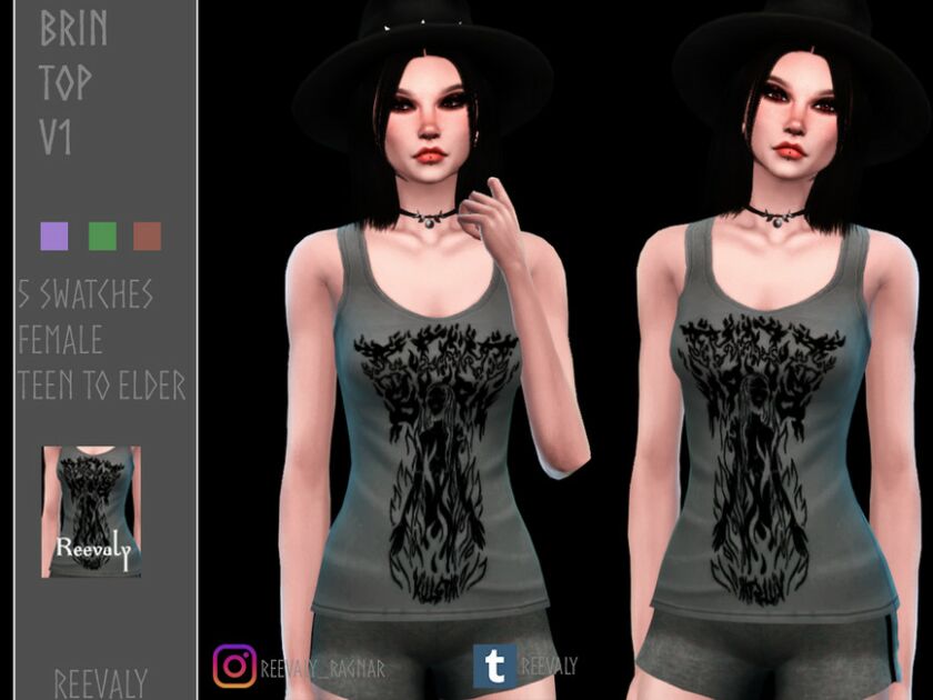 Brin TOP V1 By Reevaly Sims 4 CC