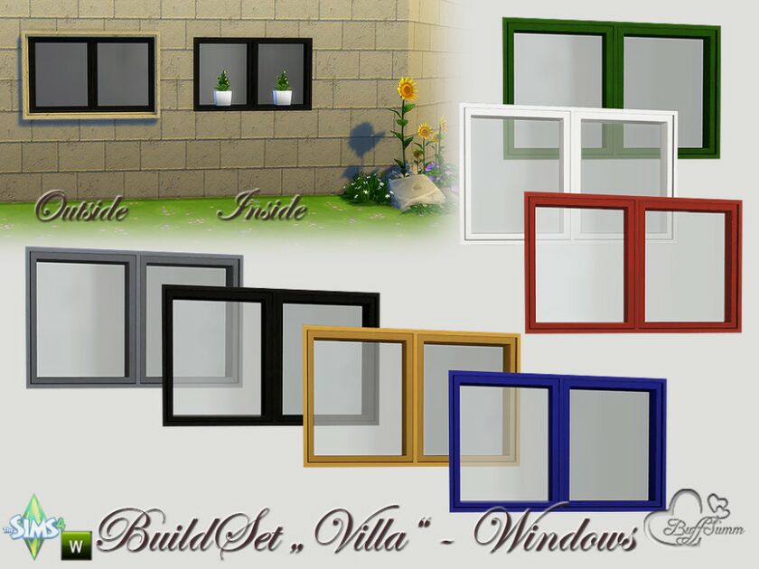 Build-A-Villa Window 01 Sims 4 CC