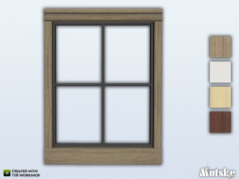 Bungalow Window Counter 1×1 By Mutske Sims 4 CC