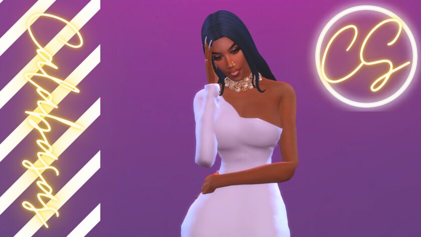 sims 4 cc calabasas dress 3