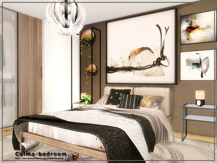 Calma-Bedroom By Danuta720 Sims 4 CC