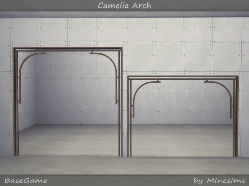 sims 4 cc camelia arch by mincsims 4