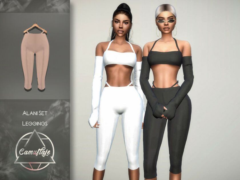 Camuflaje – Alani SET (Leggings) By Camuflaje Sims 4 CC