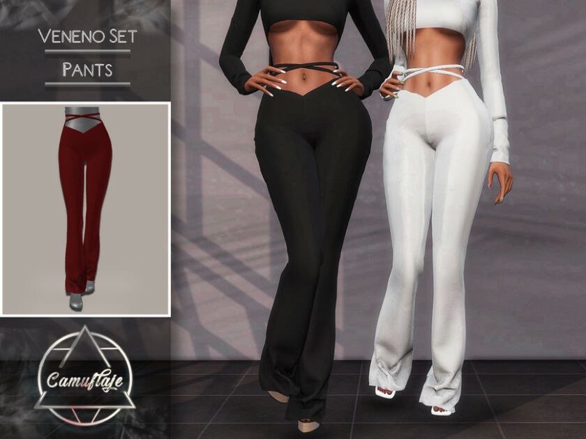 Camuflaje – Veneno SET (Pants) By Camuflaje Sims 4 CC