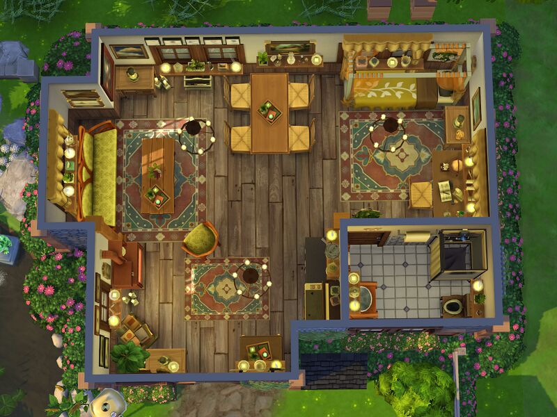 sims 4 cc candle cottage off the grid no cc by flubs79 6