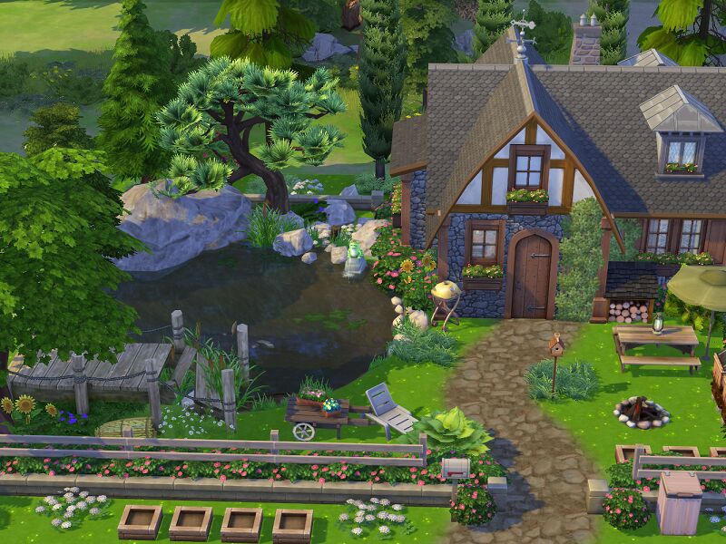 sims 4 cc candle cottage off the grid no cc by flubs79 7