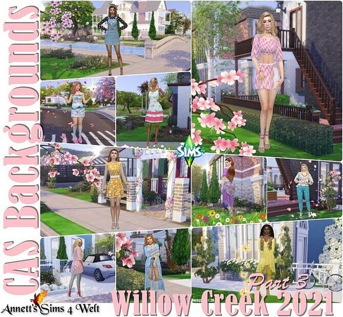 CAS Backgrounds Willow Creek 2021 Part 3 Sims 4 CC